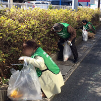 セレモニー越谷ホール　「東越谷第二公園清掃活動」に参加