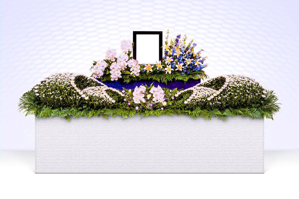 オリジナル生花祭壇 フラワーアレンジメント さいたま市 葬儀 セレモニー